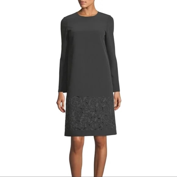 Lafayette 148 New York Corbin Embroidered Emory Cloth Dress - Picture 2 of 7